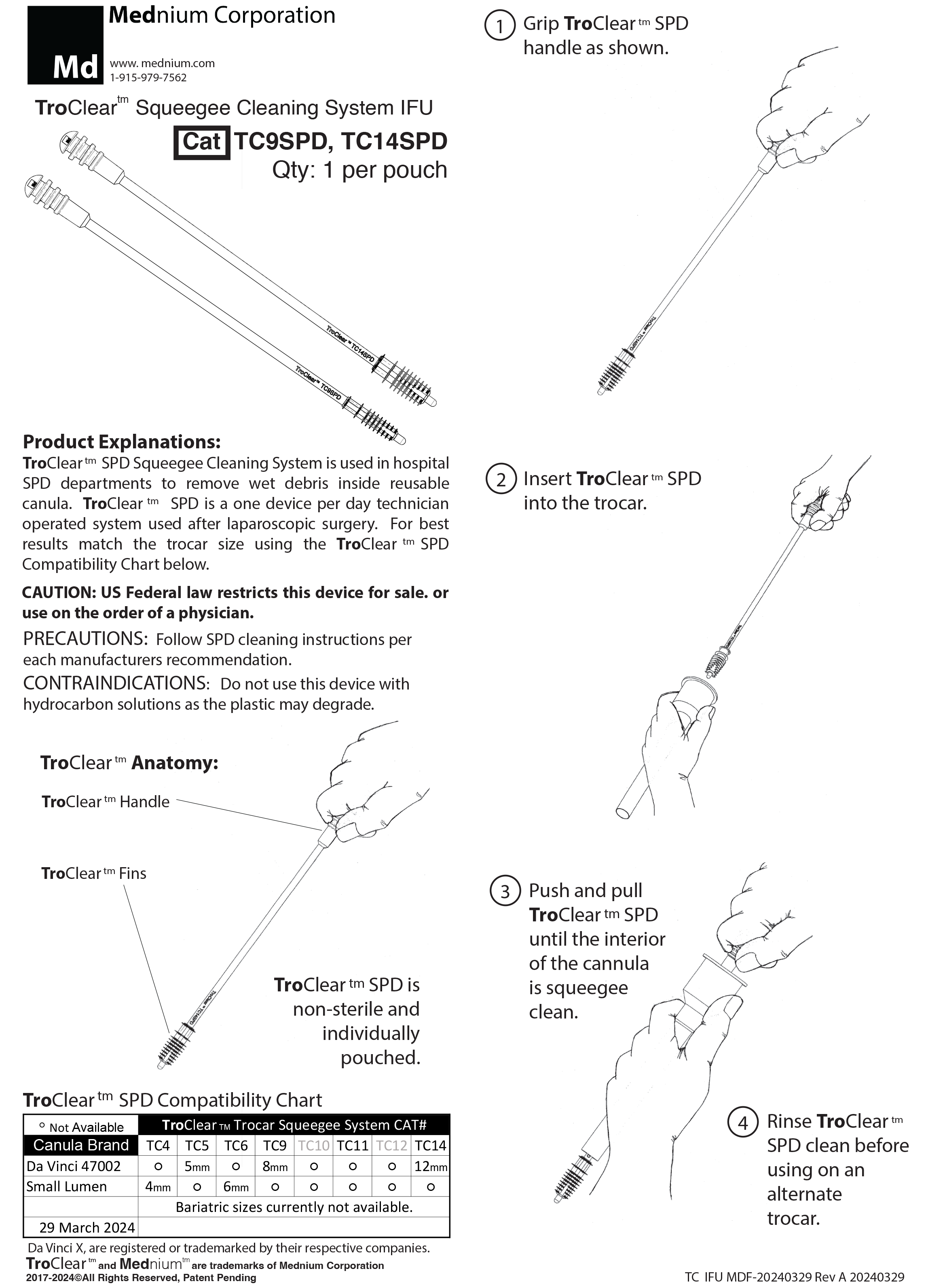 IFU TCSPD TroClear Rev G1